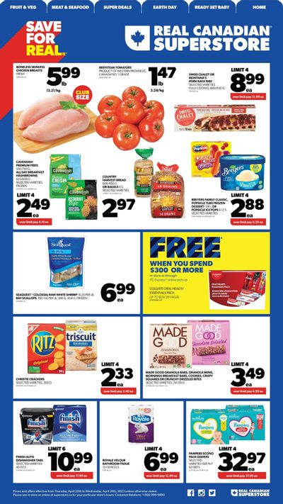Real Canadian Superstore (West) Flyer April 20 to 26