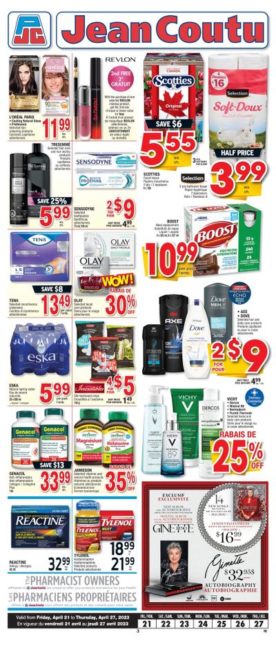 Jean Coutu (NB) Flyer April 21 to 27