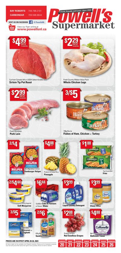 Powell's Supermarket Flyer April 20 to 26