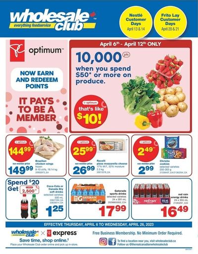 Real Canadian Wholesale Club Flyer April 6 to 26