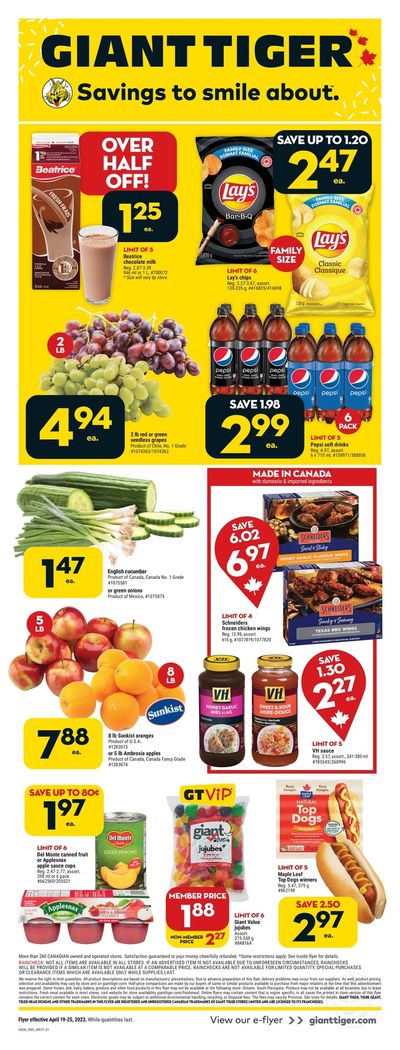 Giant Tiger (West) Flyer April 19 to 25
