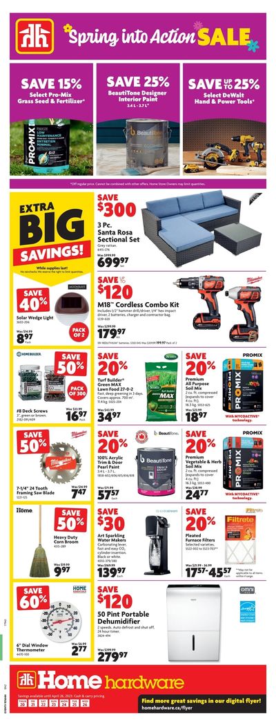 Home Hardware (Atlantic) Flyer April 20 to 26