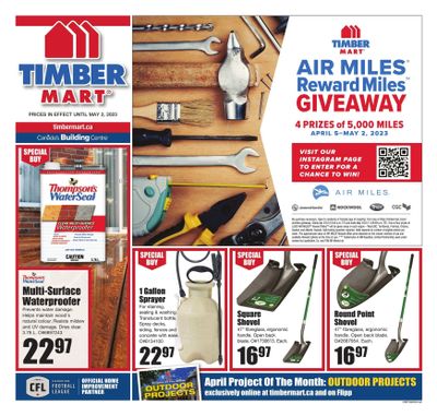 Timber Mart Flyer April 19 to May 2