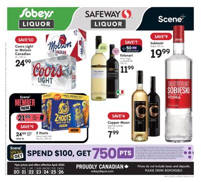 Sobeys/Safeway (AB) Liquor Flyer April 20 to 26
