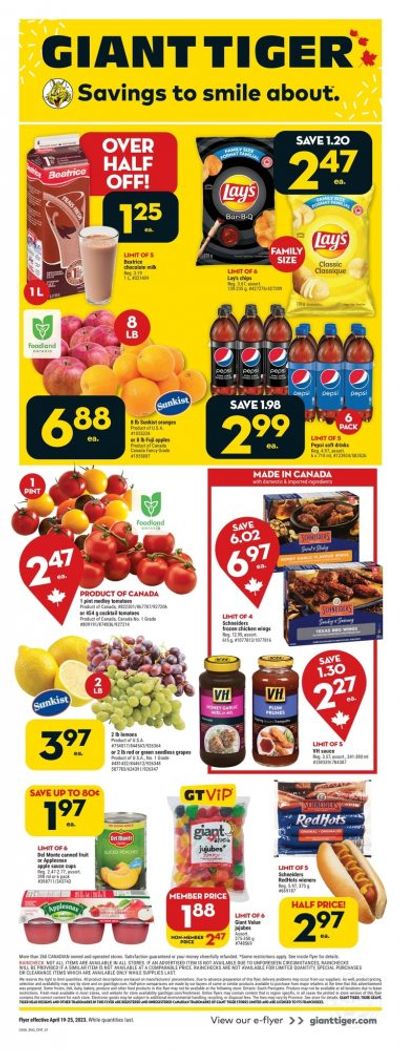 Giant Tiger Canada Flyer Deals April 19th – 25th Giant Tiger Canada Flyer Deals April 19th – 25th
