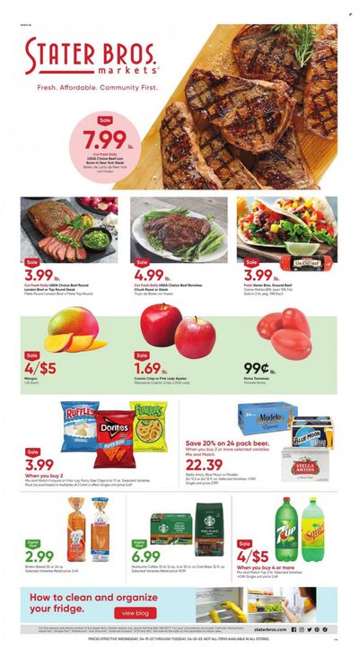 Stater Bros. (CA) Weekly Ad Flyer Specials April 19 to April 25, 2023