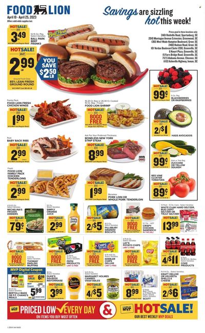 Food Lion (SC) Weekly Ad Flyer Specials April 19 to April 25, 2023