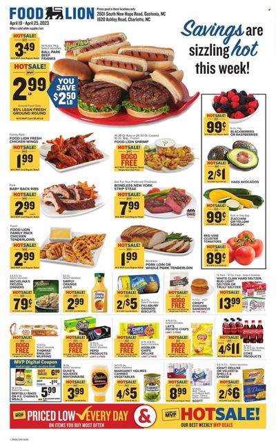 Food Lion (NC) Weekly Ad Flyer Specials April 19 to April 25, 2023