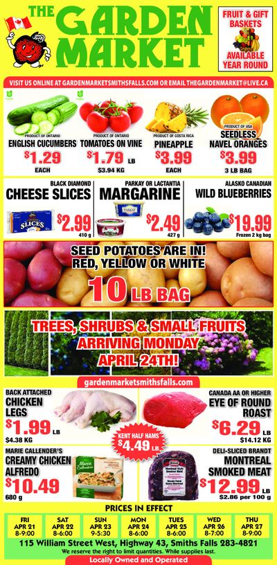 The Garden Market Flyer April 21 to 27