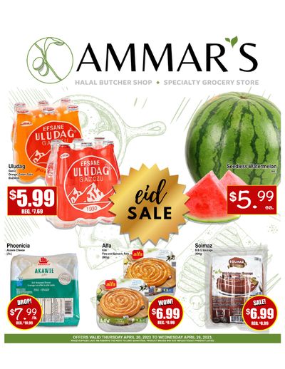 Ammar's Halal Meats Flyer April 20 to 26