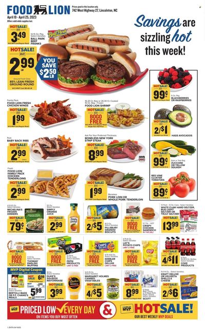 Food Lion (NC) Weekly Ad Flyer Specials April 19 to April 25, 2023