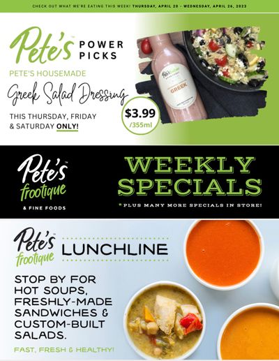 Pete's Fine Foods Flyer April 20 to 26