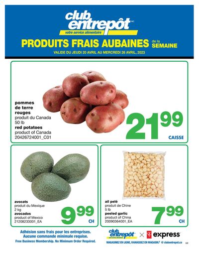 Wholesale Club (QC) Fresh Deals of the Week Flyer April 20 to 26