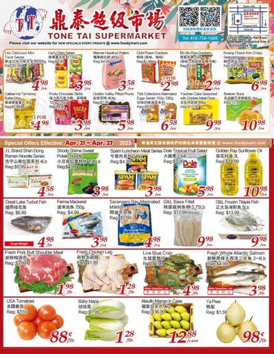 Tone Tai Supermarket Flyer April 21 to 27