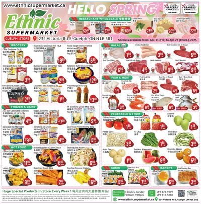 Ethnic Supermarket (Guelph) Flyer April 21 to 27