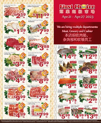 First Choice Supermarket Flyer April 21 to 27