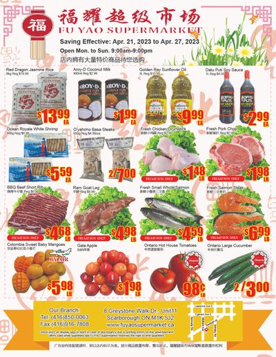 Fu Yao Supermarket Flyer April 21 to 27