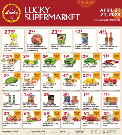 Lucky Supermarket (Calgary) Flyer April 21 to 27