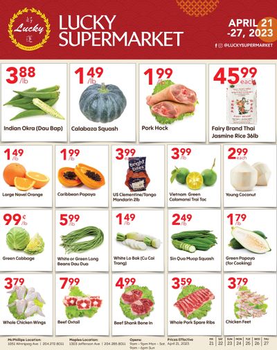 Lucky Supermarket (Winnipeg) Flyer April 21 to 27