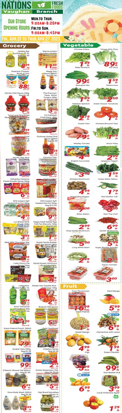 Nations Fresh Foods (Vaughan) Flyer April 21 to 27