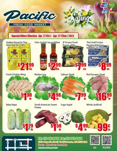 Pacific Fresh Food Market (North York) Flyer April 21 to 27