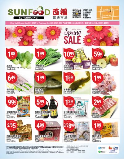 Sunfood Supermarket Flyer April 21 to 27