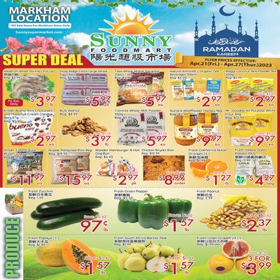 Sunny Foodmart (Markham) Flyer April 21 to 27