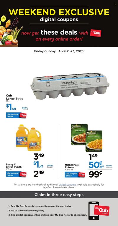 Cub Foods (MN) Weekly Ad Flyer Specials April 21 to April 23, 2023