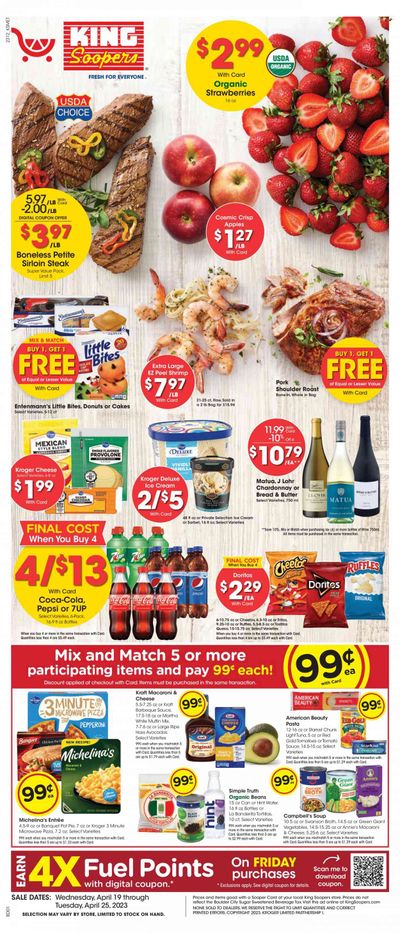 King Soopers (CO) Weekly Ad Flyer Specials April 19 to April 25, 2023