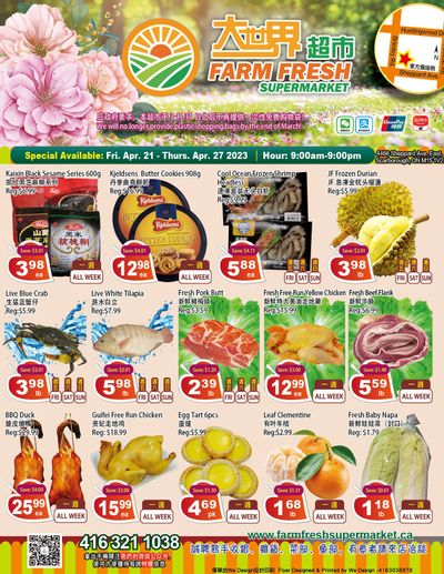 Farm Fresh Supermarket Flyer April 21 to 27