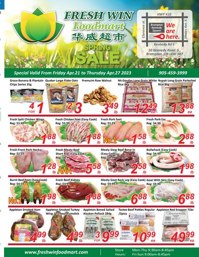 Fresh Win Foodmart Flyer April 21 to 27