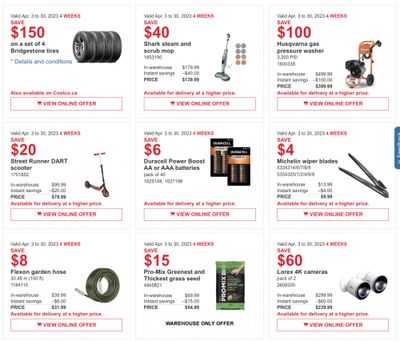 Costco Canada Coupons/Flyers Deals at All Costco Wholesale Warehouses in Canada, Until April 30