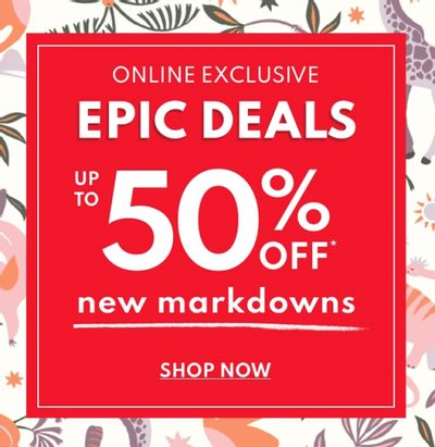 Carter’s OshKosh B’gosh Canada EPIC Deals: Save Up to 50% OFF New Markdowns + Up to 65% OFF Clearance
