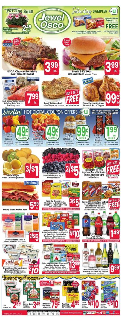 Jewel Osco (IL) Weekly Ad Flyer Specials April 19 to April 25, 2023