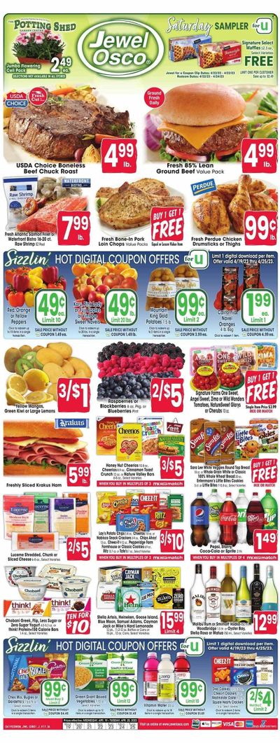 Jewel Osco (IA) Weekly Ad Flyer Specials April 19 to April 25, 2023