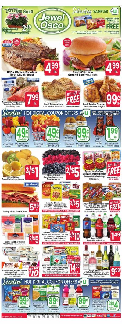 Jewel Osco (IL) Weekly Ad Flyer Specials April 19 to April 25, 2023