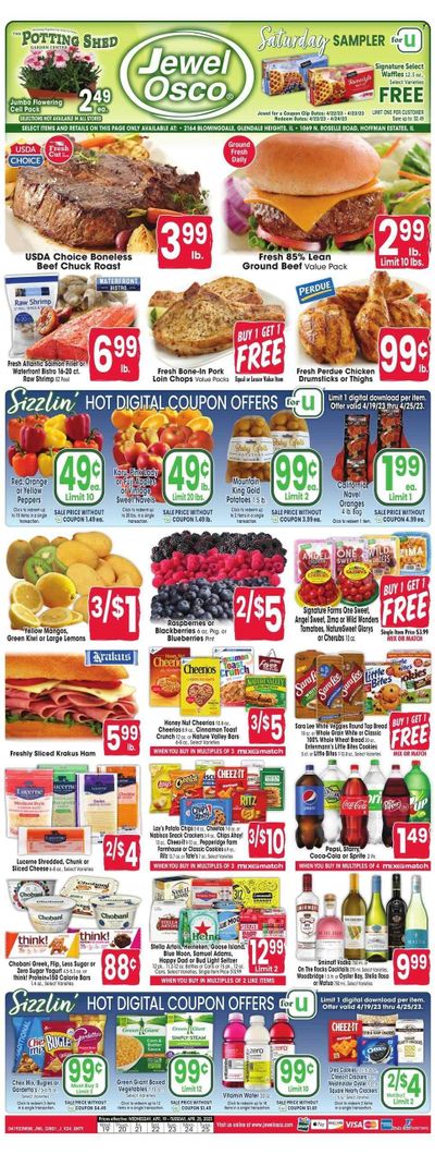 Jewel Osco (IL) Weekly Ad Flyer Specials April 19 to April 25, 2023