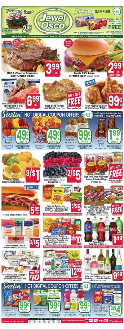 Jewel Osco (IL) Weekly Ad Flyer Specials April 19 to April 25, 2023