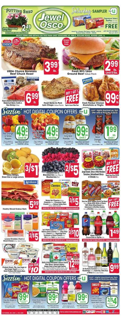 Jewel Osco (IL) Weekly Ad Flyer Specials April 19 to April 25, 2023