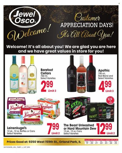 Jewel Osco (IL) Weekly Ad Flyer Specials April 19 to April 25, 2023