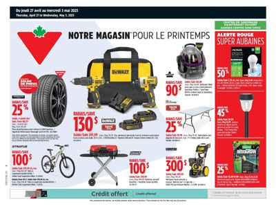 Canadian Tire (QC) Flyer April 27 to May 3