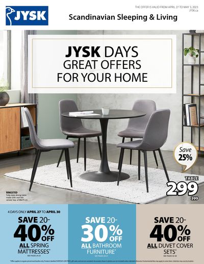 JYSK (QC) Flyer April 27 to May 3