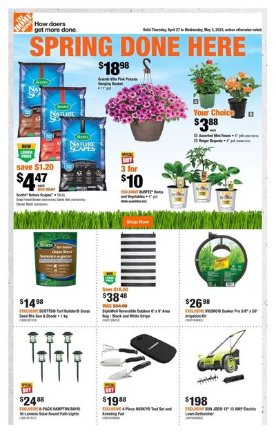 Home Depot (ON) Flyer April 27 to May 3 Home Depot (ON) Flyer April 27 to May 3