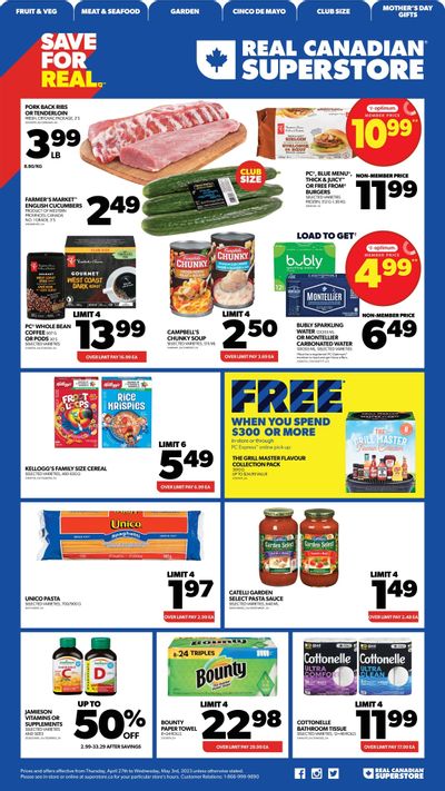 Real Canadian Superstore (West) Flyer April 27 to May 3