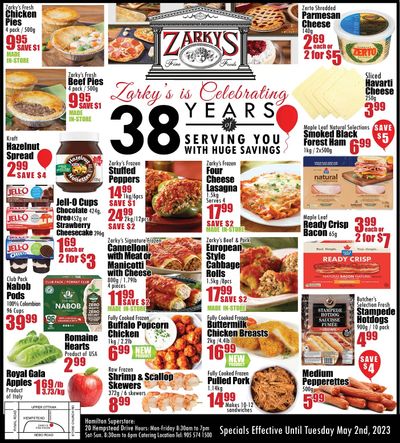Zarky's Flyer April 26 to May 2