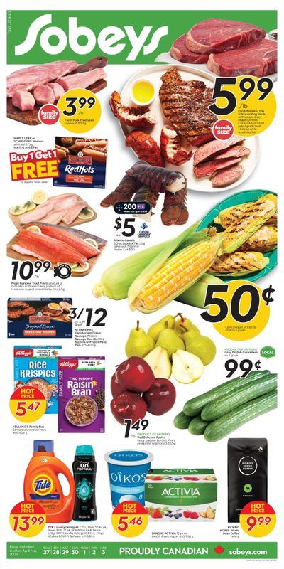Sobeys (ON) Flyer April 27 to May 3