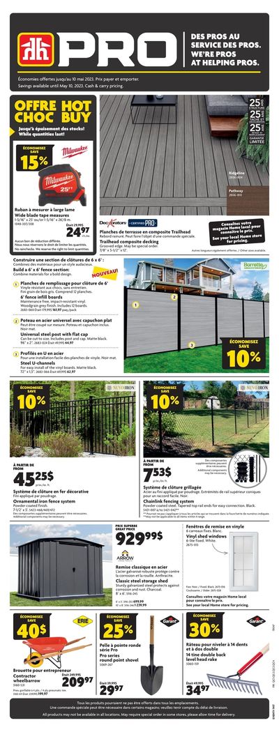 Home Hardware (QC) Flyer April 27 to May 3