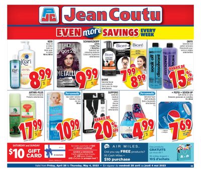 Jean Coutu (NB) Extra Flyer April 28 to May 4