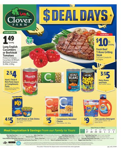 Clover Farm (ON) Flyer April 27 to May 3