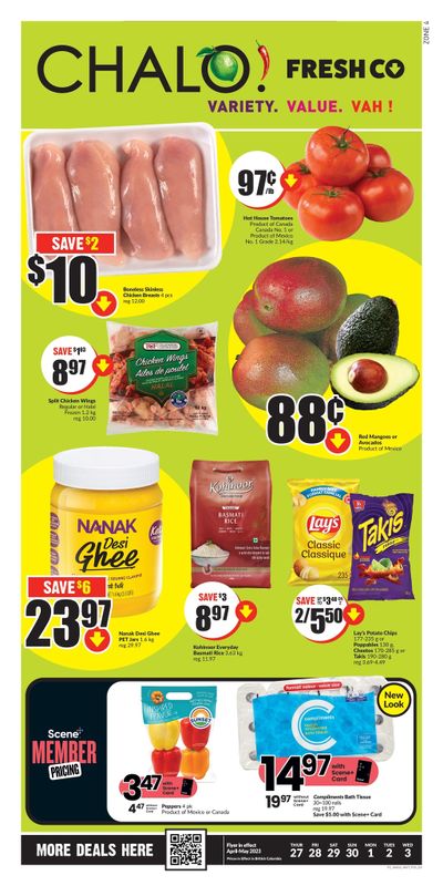 Chalo! FreshCo (West) Flyer April 27 to May 3